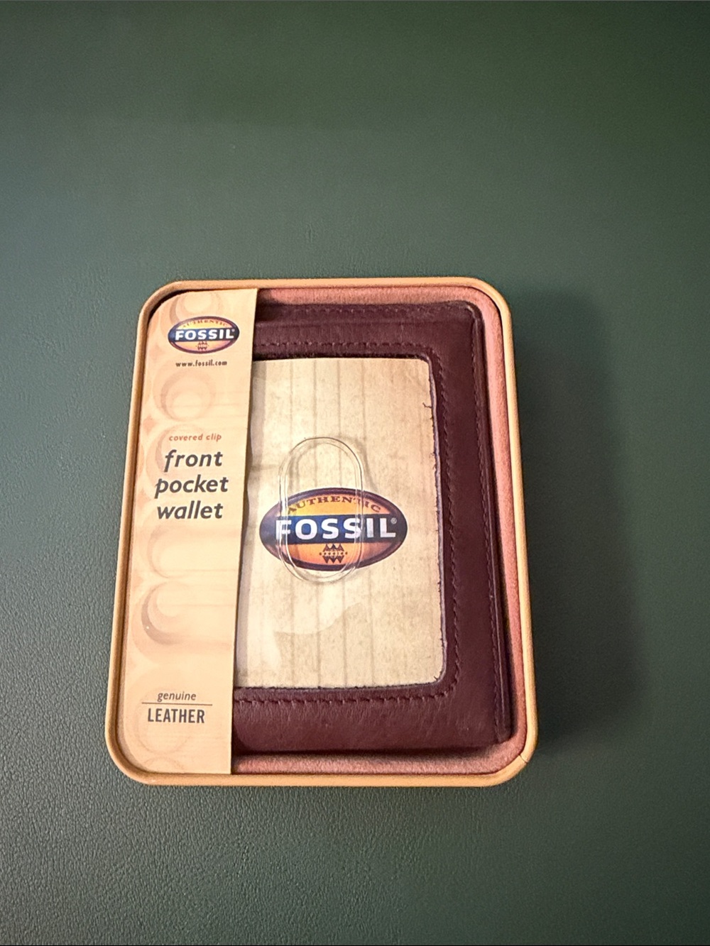 Fossil leather wallet